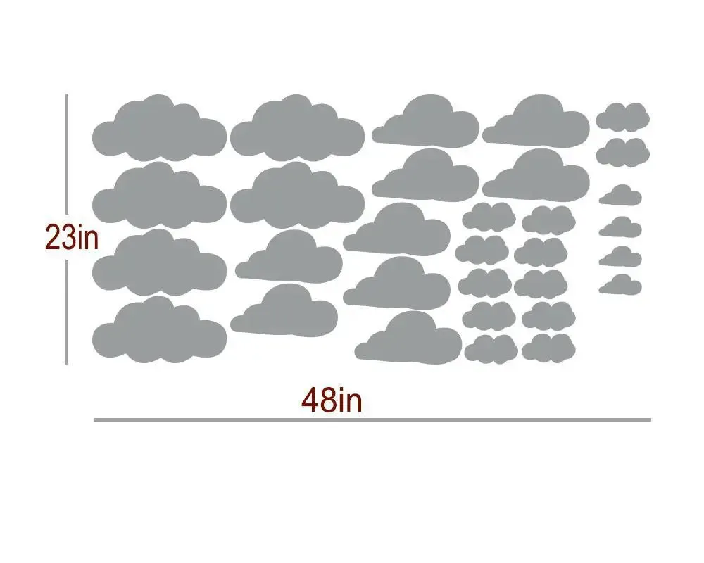Beautiful Cloud Wall Sticker for Kid's Room