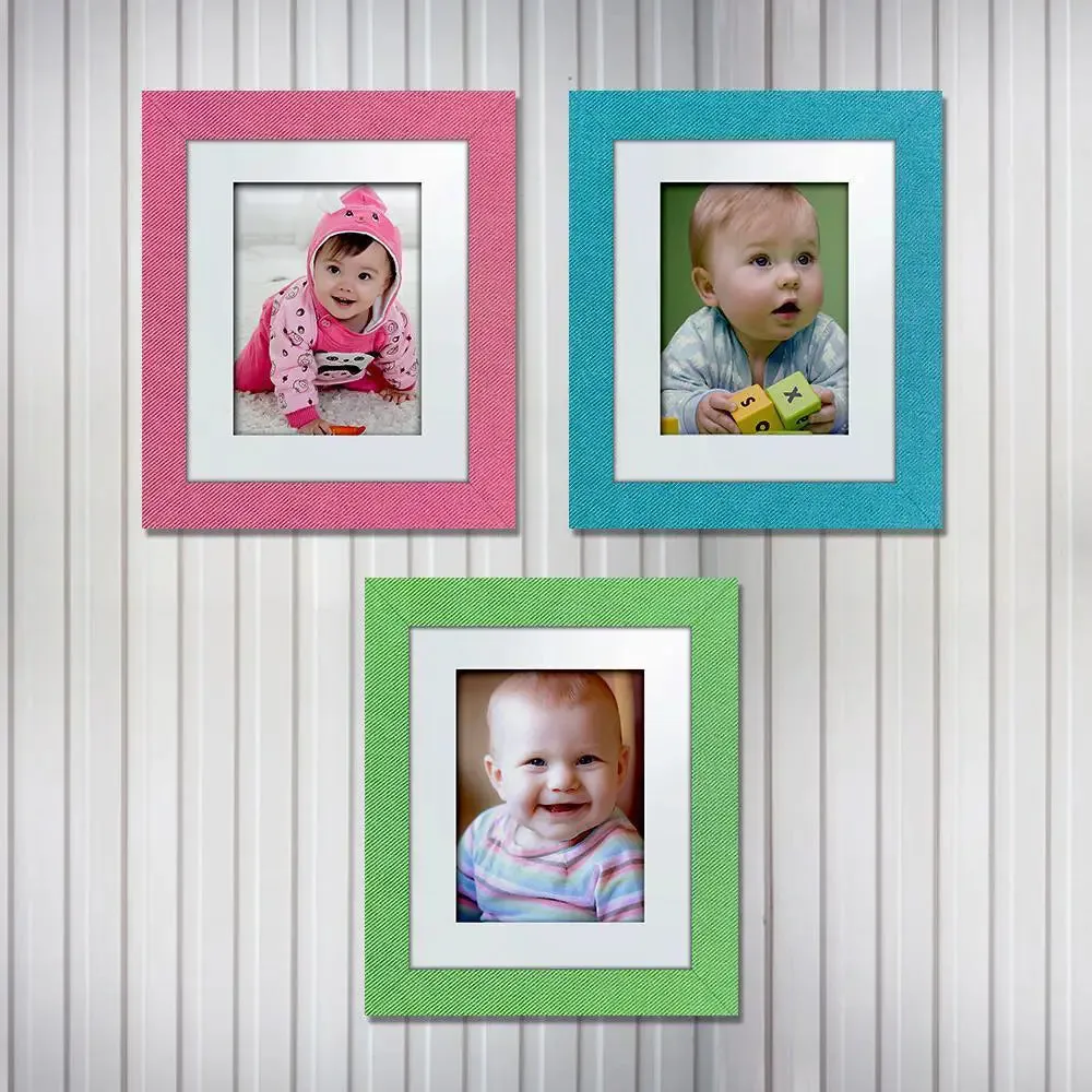 Beautiful Colorful line Pattern Canvas Printed Frame Set of 3