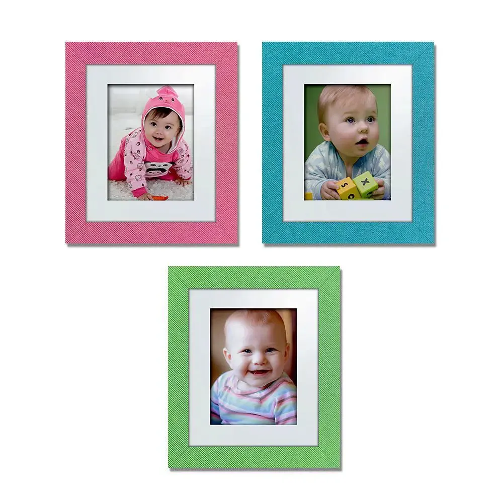 Beautiful Colorful line Pattern Canvas Printed Frame Set of 3