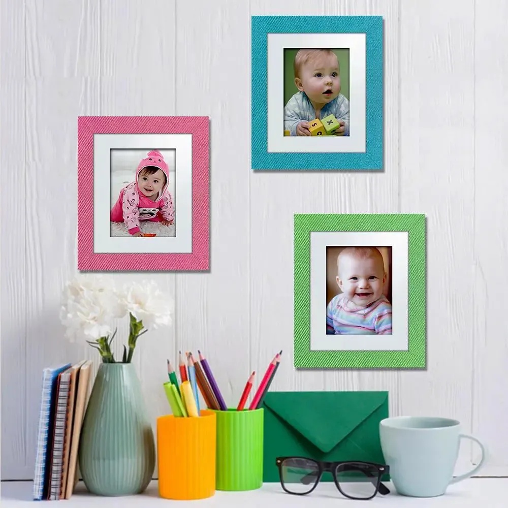Beautiful Colorful line Pattern Canvas Printed Frame Set of 3