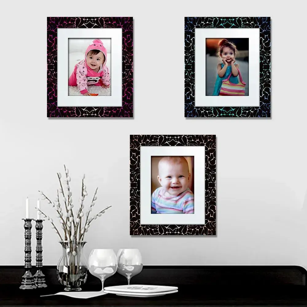 Beautiful Colorful Pattern Canvas Printed Frame Set of 3