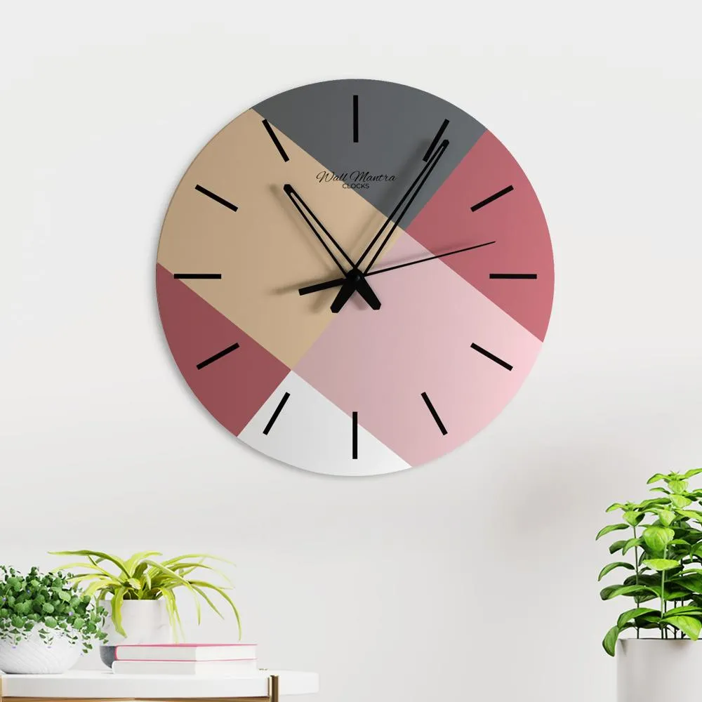 Beautiful Colour Palette Big Design Wall Clock