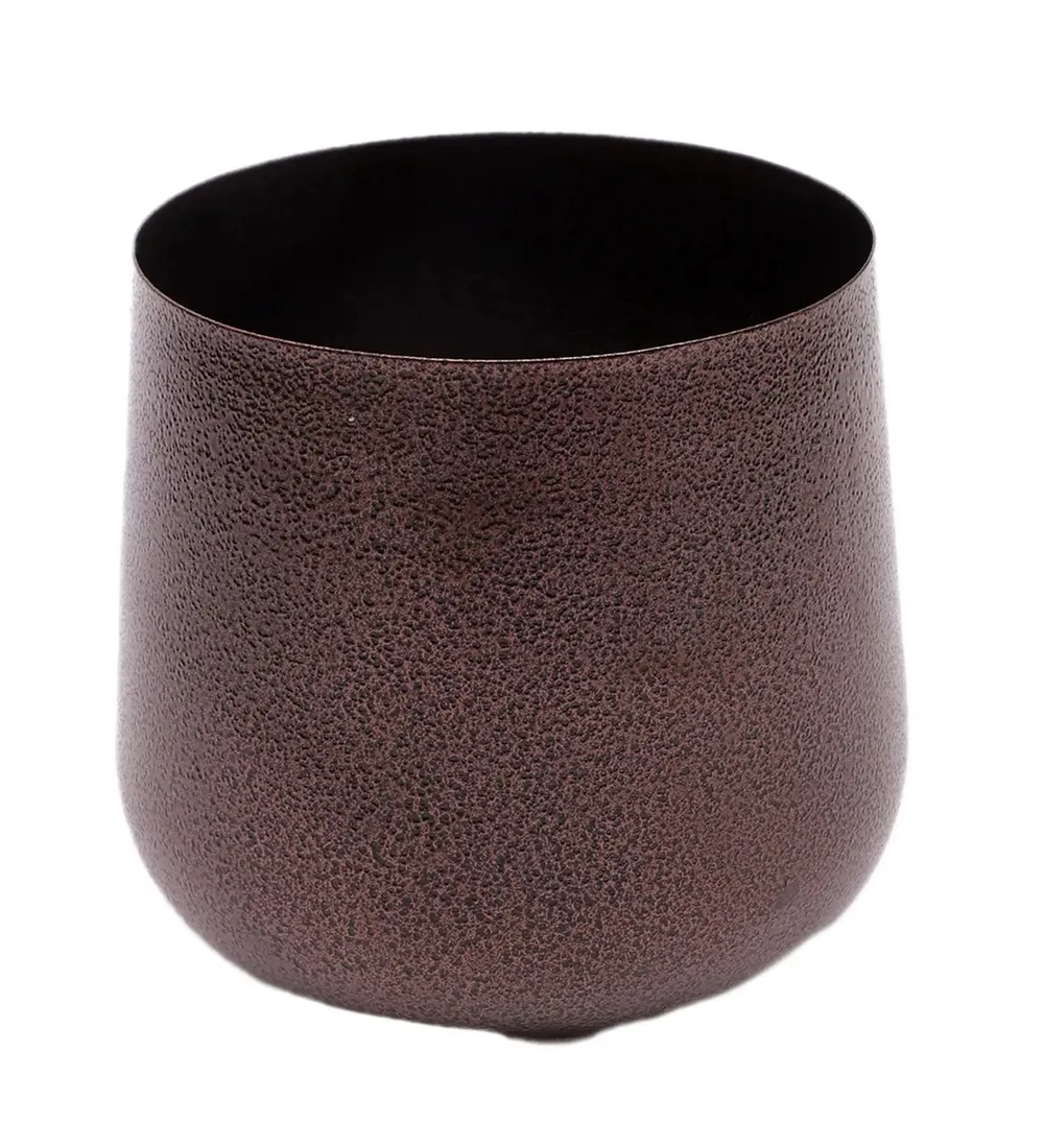 Beautiful Copper Hammered Bowl Planter Set of 3