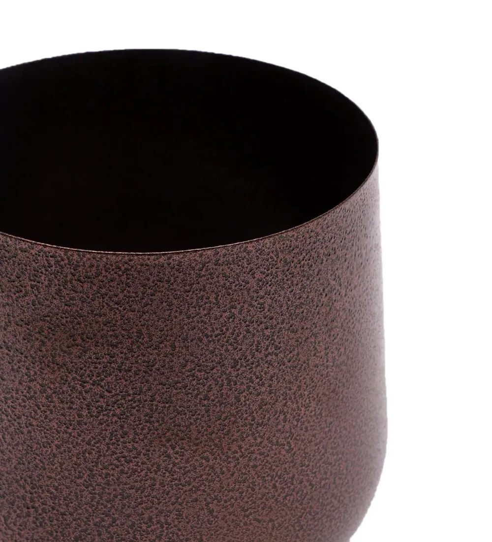 Beautiful Copper Hammered Bowl Planter Set of 3