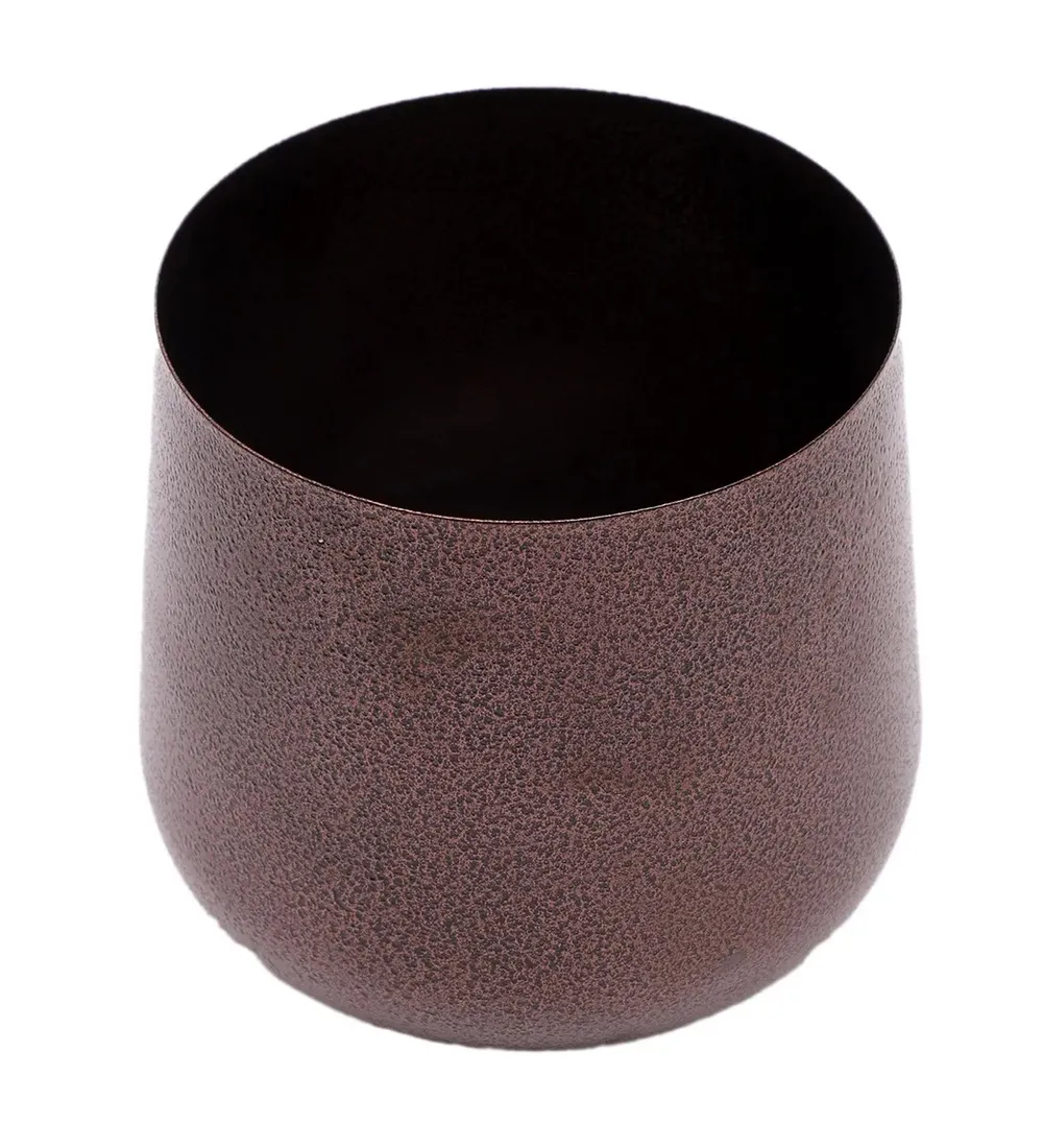 Beautiful Copper Hammered Bowl Planter Set of 3