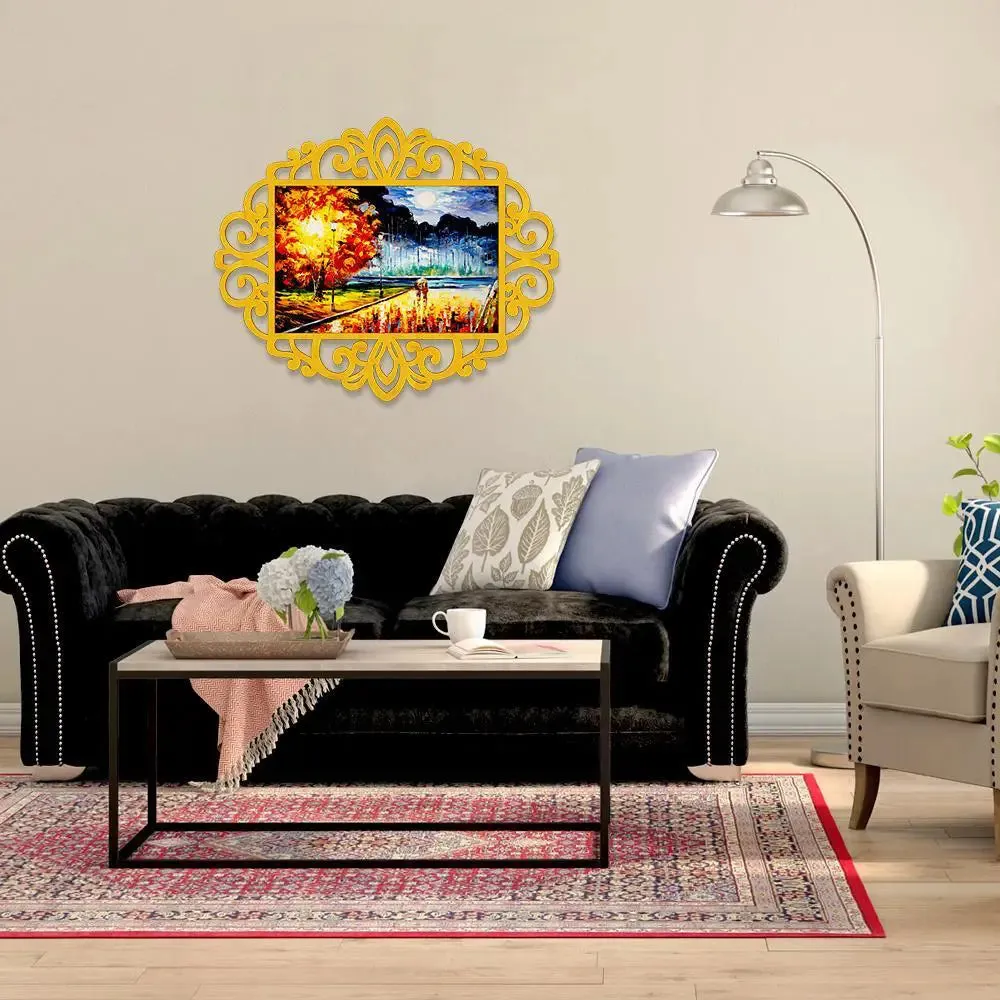 Beautiful Couple Scenery Canvas Print in Decorative Frame