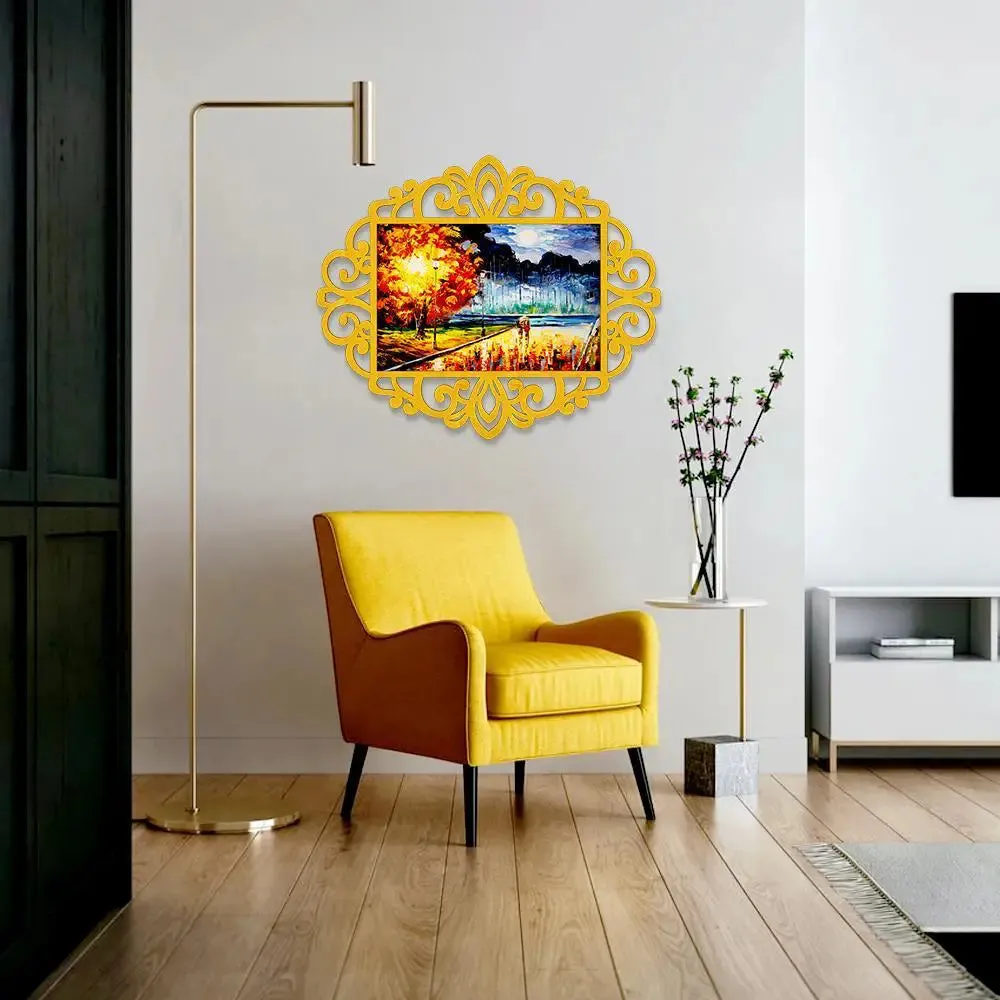 Beautiful Couple Scenery Canvas Print in Decorative Frame