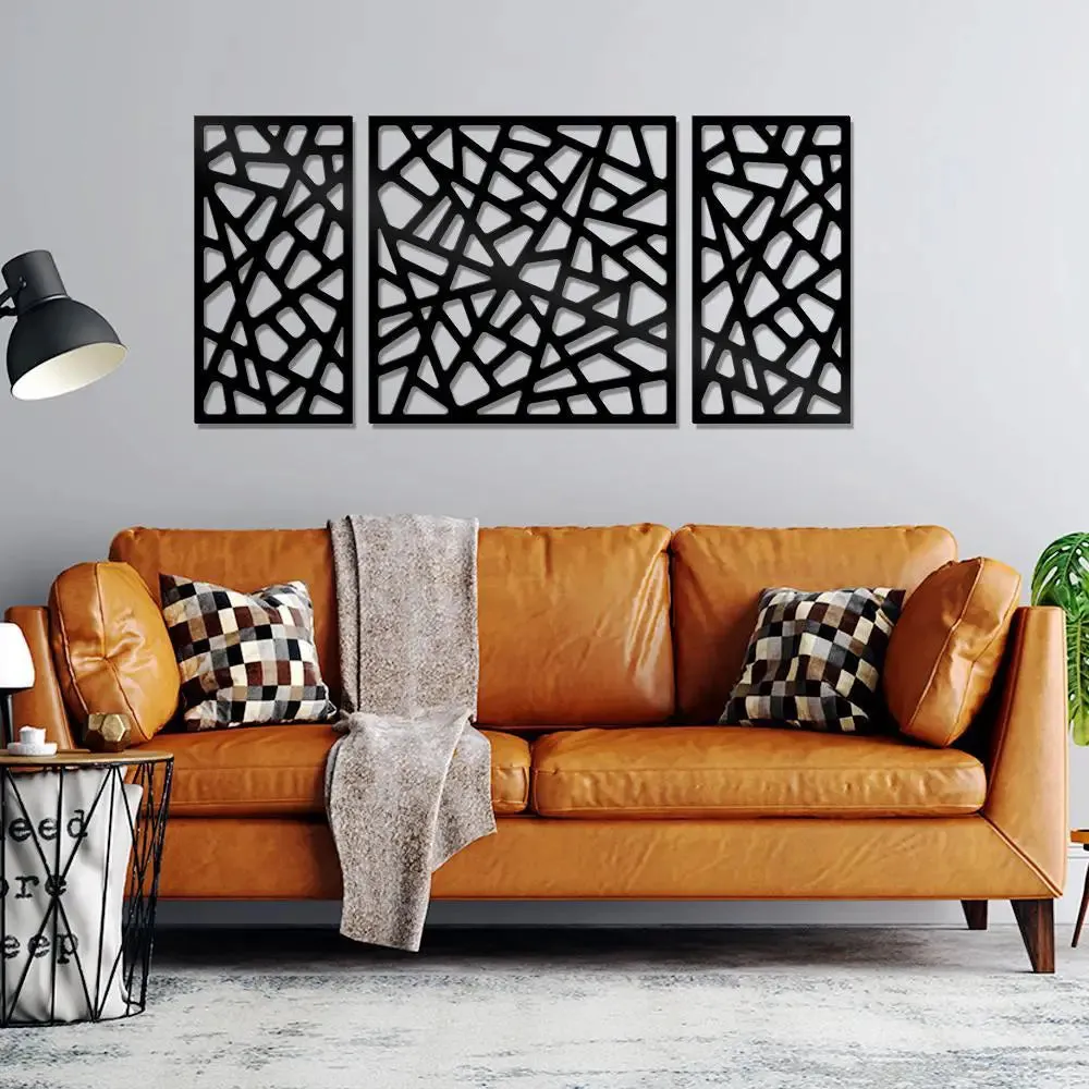 Beautiful Decorative Jali in Black color Design Wooden Wall Hanging Medium(18 inch X 40 inch)