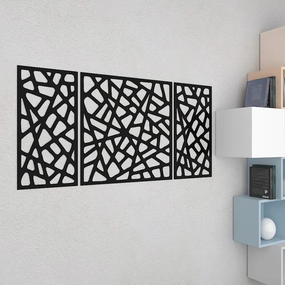 Beautiful Decorative Jali in Black color Design Wooden Wall Hanging Medium(18 inch X 40 inch)