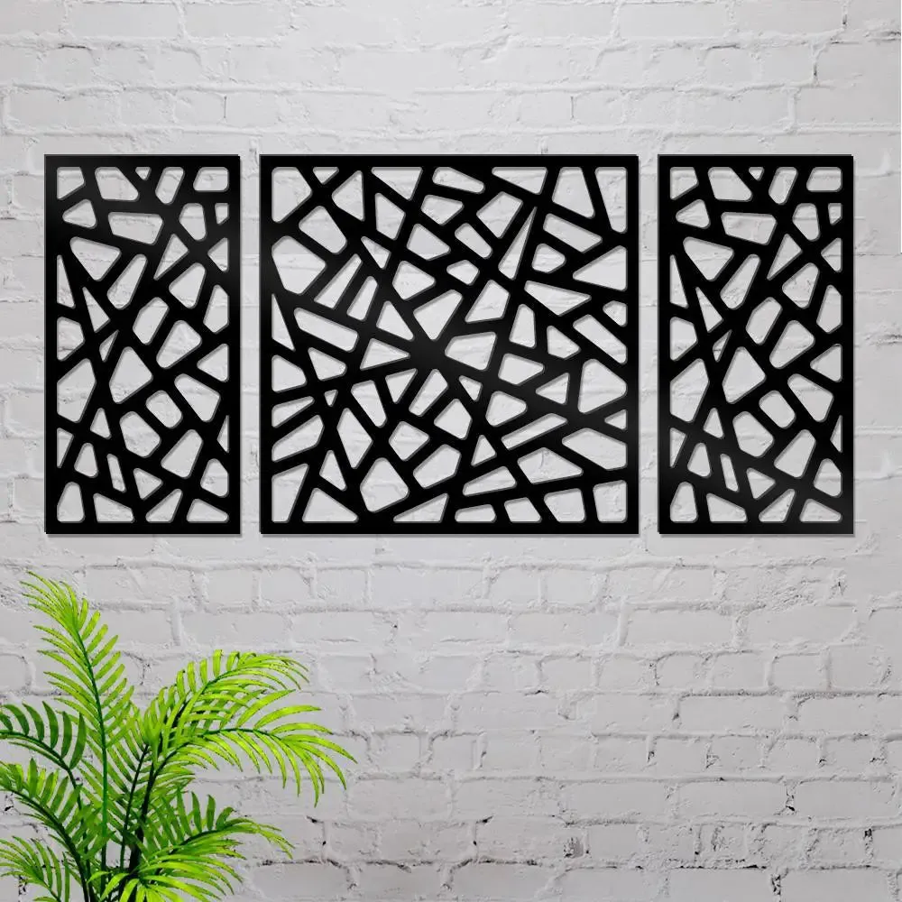 Beautiful Decorative Jali in Black color Design Wooden Wall Hanging Medium(18 inch X 40 inch)