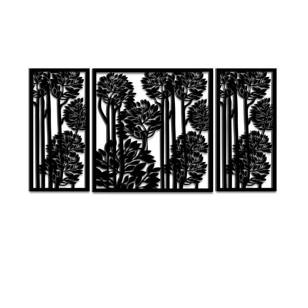 Beautiful Decorative Tree in Black color Design Wooden Wall Hanging Medium(18 inch X 40 inch)