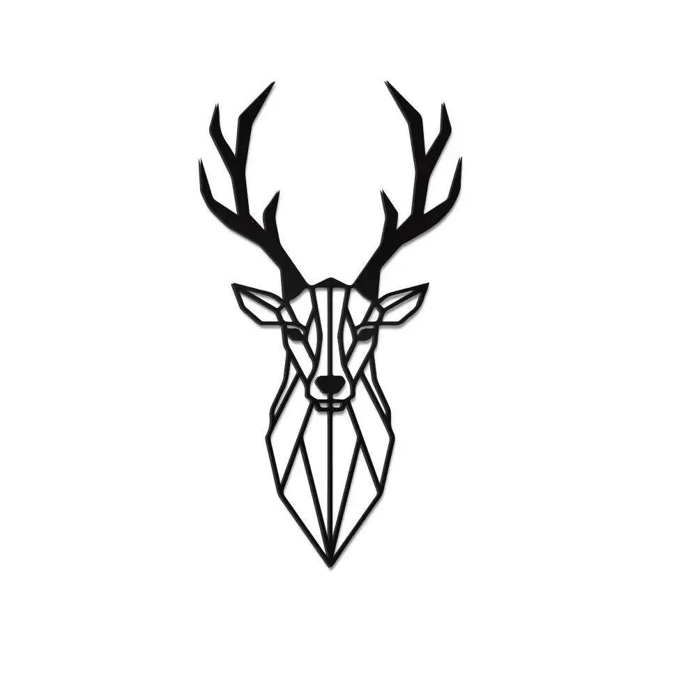 Beautiful Deer Head Design Wooden Wall Hanging,Living Room Wooden Wall Decoration Medium(18 inch X 10 inch)