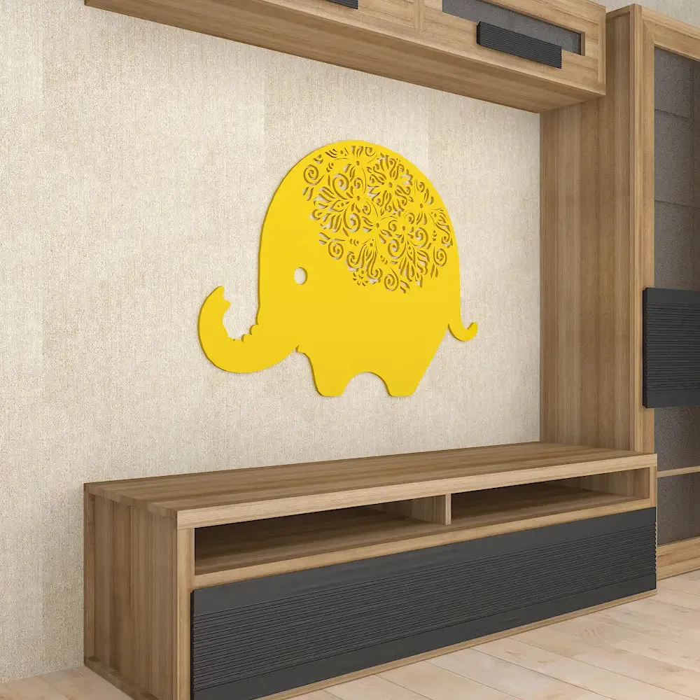 Beautiful Designer kid Elephant Wooden Wall Hanging Medium(13 inch X 18 inch)