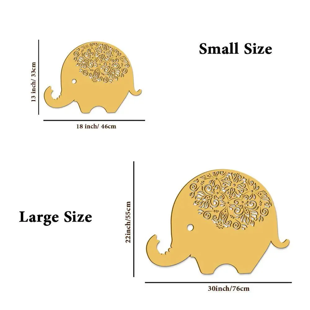 Beautiful Designer kid Elephant Wooden Wall Hanging Medium(13 inch X 18 inch)