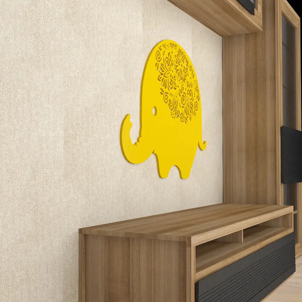 Beautiful Designer kid Elephant Wooden Wall Hanging Medium(13 inch X 18 inch)