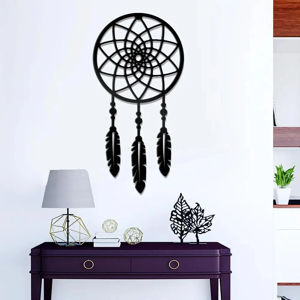 Beautiful Dream Catcher Wooden Wall Hanging,Living Room Wooden Wall Decoration Medium(18 inch X 9 inch)