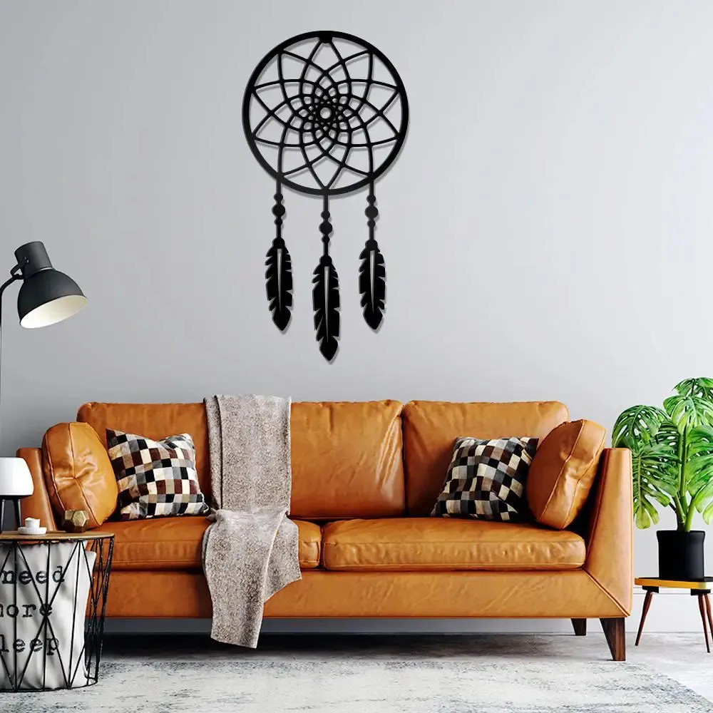 Beautiful Dream Catcher Wooden Wall Hanging,Living Room Wooden Wall Decoration Medium(18 inch X 9 inch)