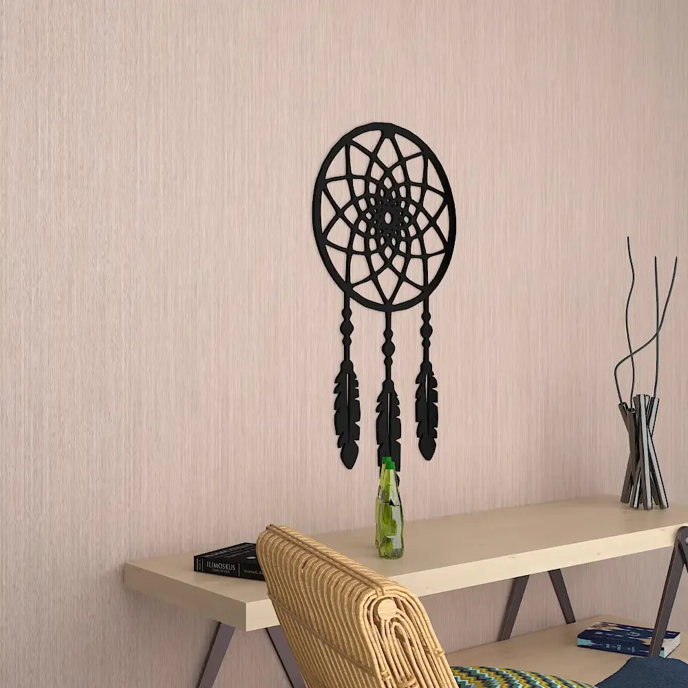 Beautiful Dream Catcher Wooden Wall Hanging,Living Room Wooden Wall Decoration Medium(18 inch X 9 inch)