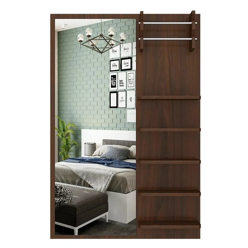 Beautiful Dressing Mirror In Walnut Finish Regular ( 61CM X 46CM )