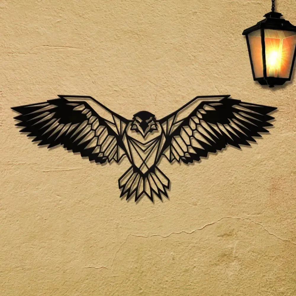 Beautiful Eagle Design Wooden Wall Hanging,  Living Room Wooden Wall Decoration Medium(7 inch X 18 inch)