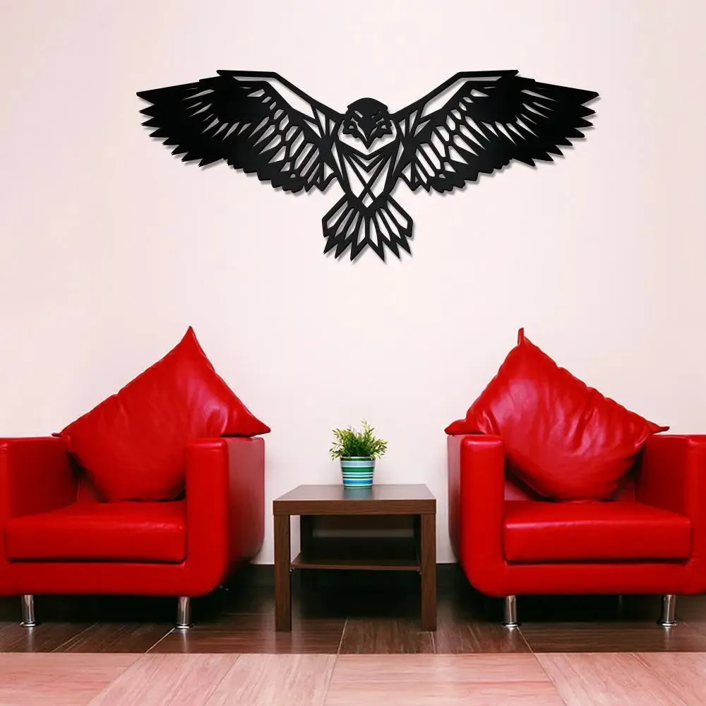 Beautiful Eagle Design Wooden Wall Hanging,  Living Room Wooden Wall Decoration Medium(7 inch X 18 inch)