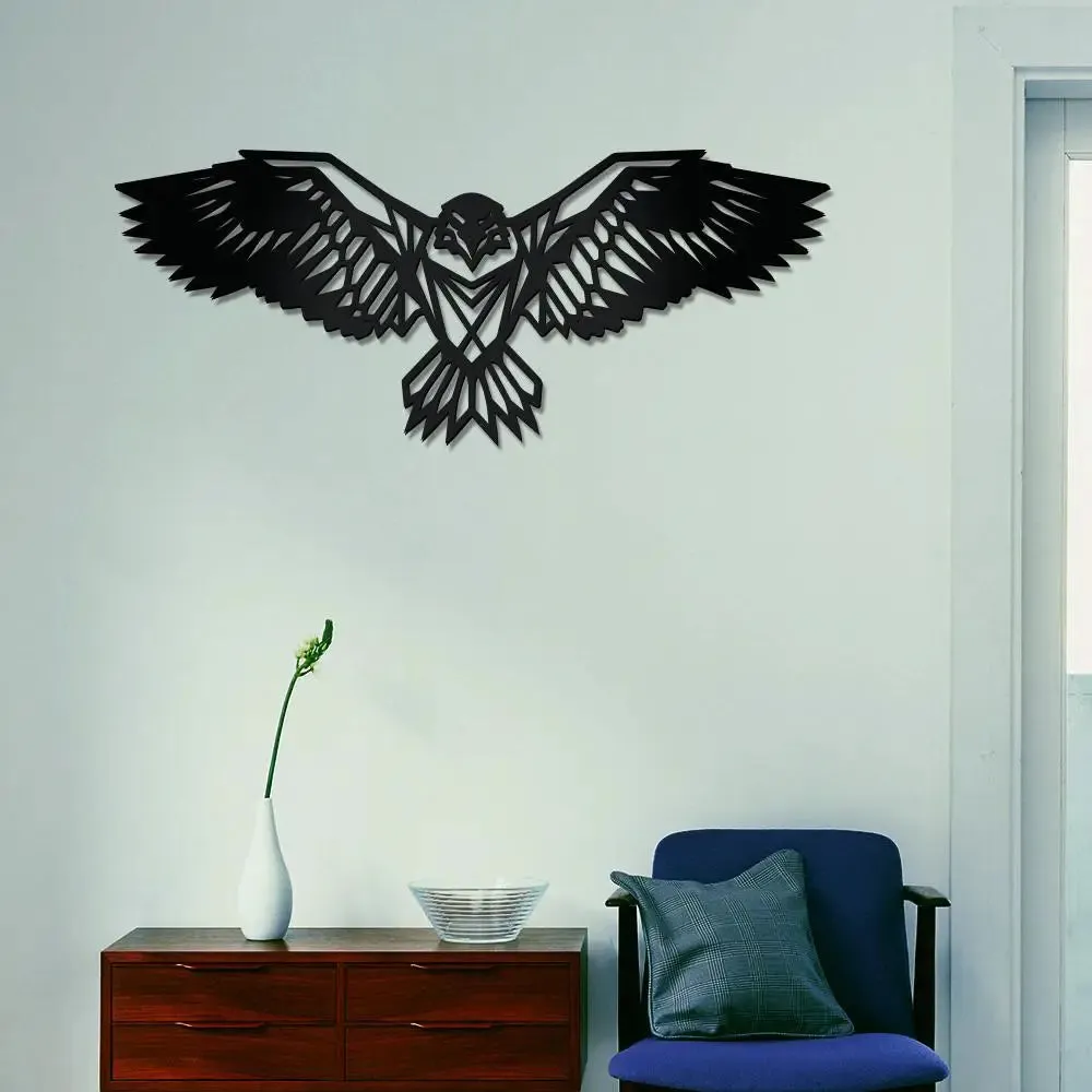 Beautiful Eagle Design Wooden Wall Hanging,  Living Room Wooden Wall Decoration Medium(7 inch X 18 inch)