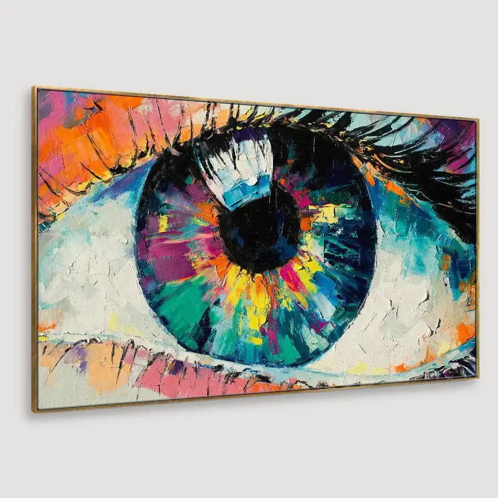 Beautiful Eyes Modern Design Canvas Printed Painting With Frame