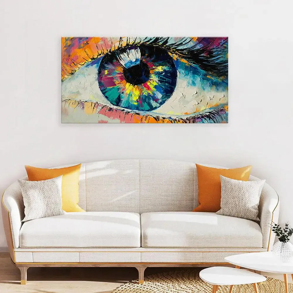 Beautiful Eyes Modern Design Canvas Printed Painting With Frame