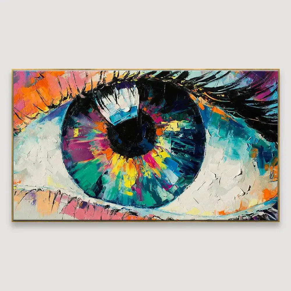 Beautiful Eyes Modern Design Canvas Printed Painting With Frame
