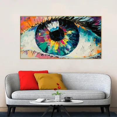 Beautiful Eyes Modern Design Canvas Printed Painting