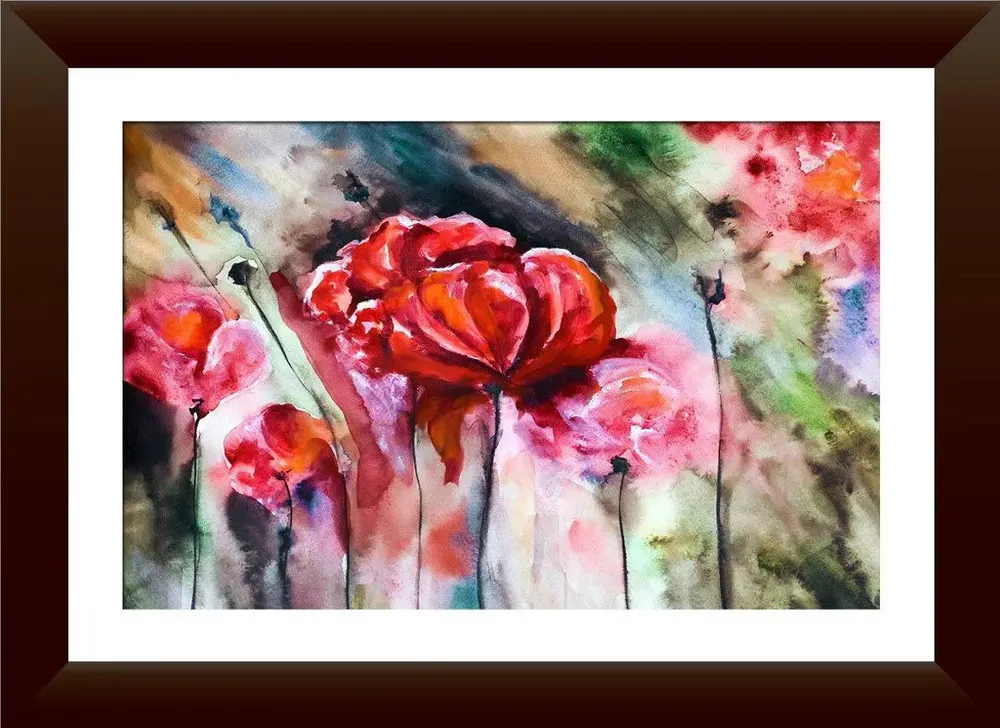 Beautiful Floral Nature Framed Wall Painting