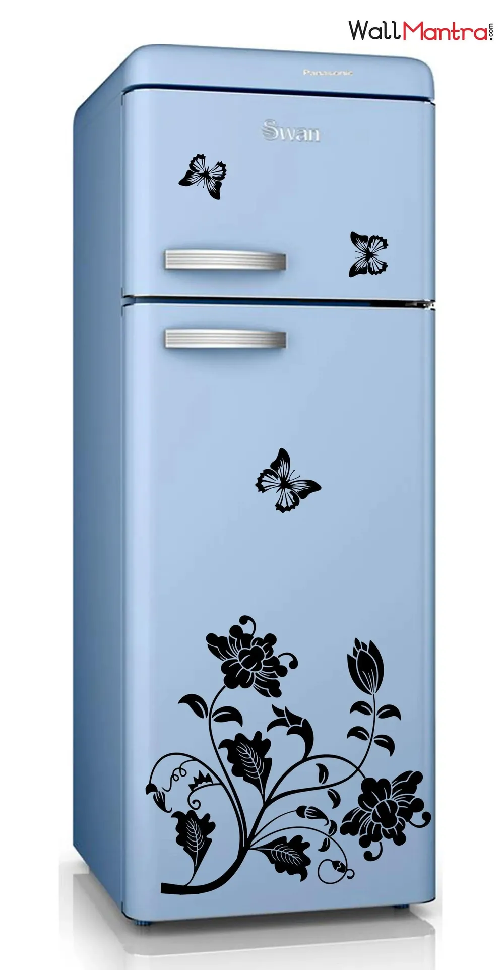 Beautiful Flower & Butterfly Kitchen Fridge Sticker