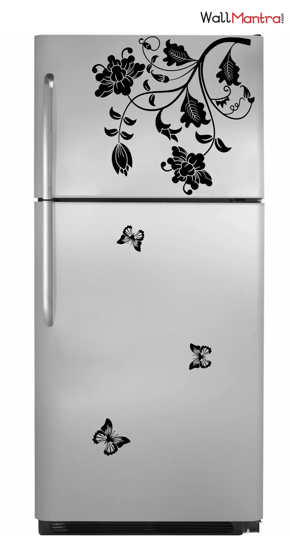 Beautiful Flower & Butterfly Kitchen Fridge Sticker