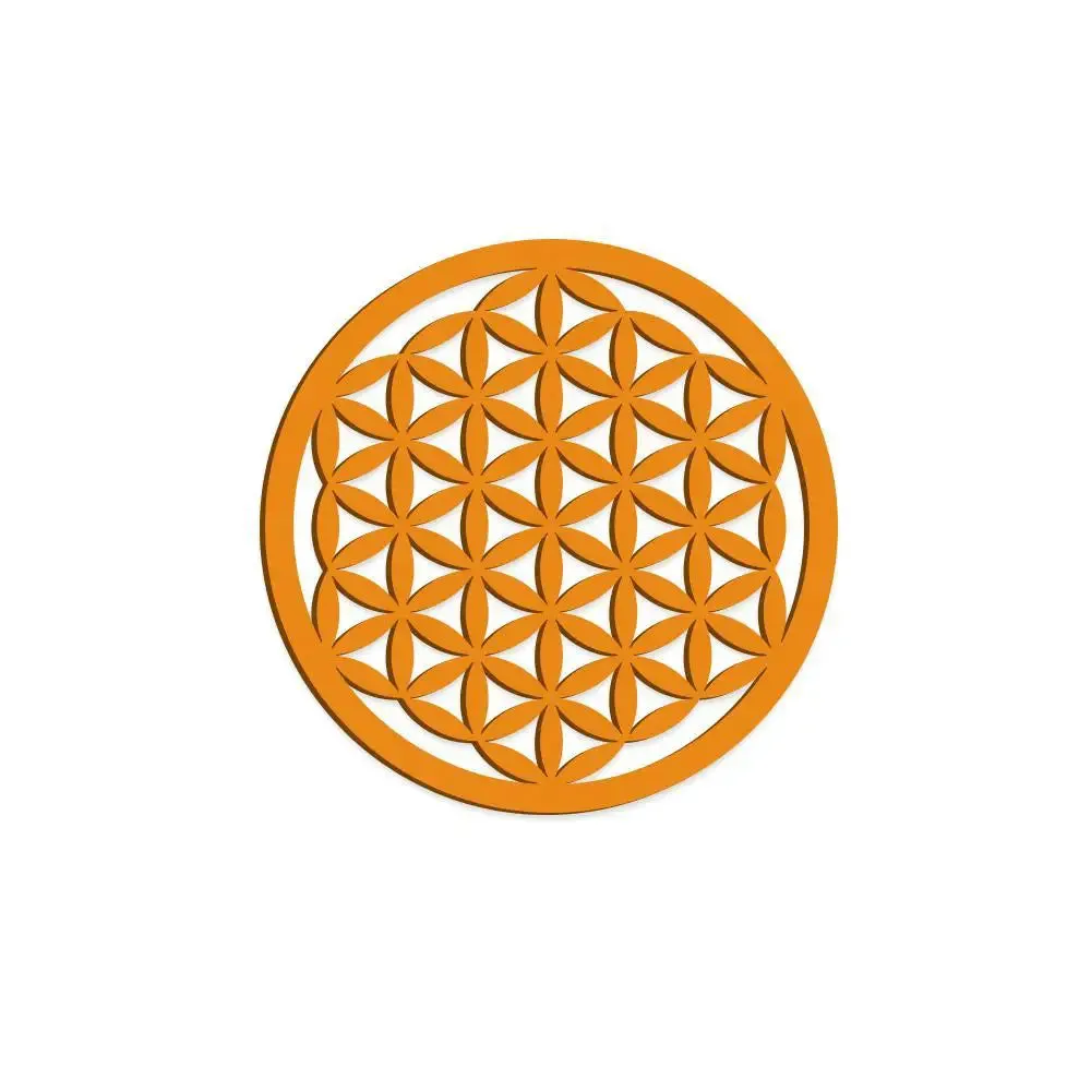 Beautiful Flower Design in Circle Wooden Wall Hanging,  Living Room Wooden Wall Decoration Medium(18 inch X 18 inch)