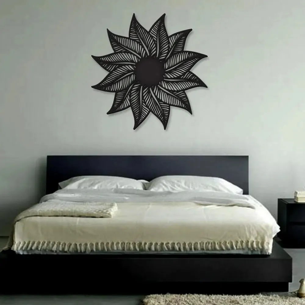 Beautiful Flower Design Wooden Wall Hanging, Wooden Wall Decoration Medium(15 inch X 15 inch)