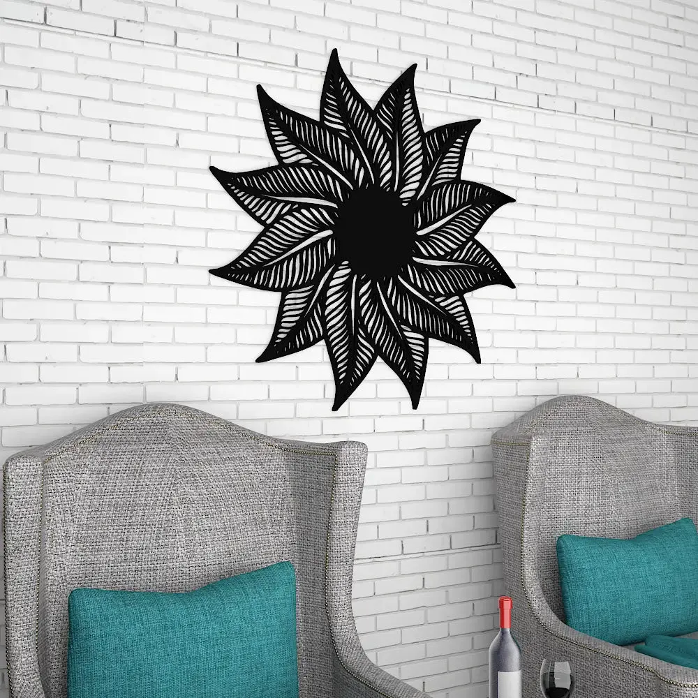 Beautiful Flower Design Wooden Wall Hanging, Wooden Wall Decoration Medium(15 inch X 15 inch)