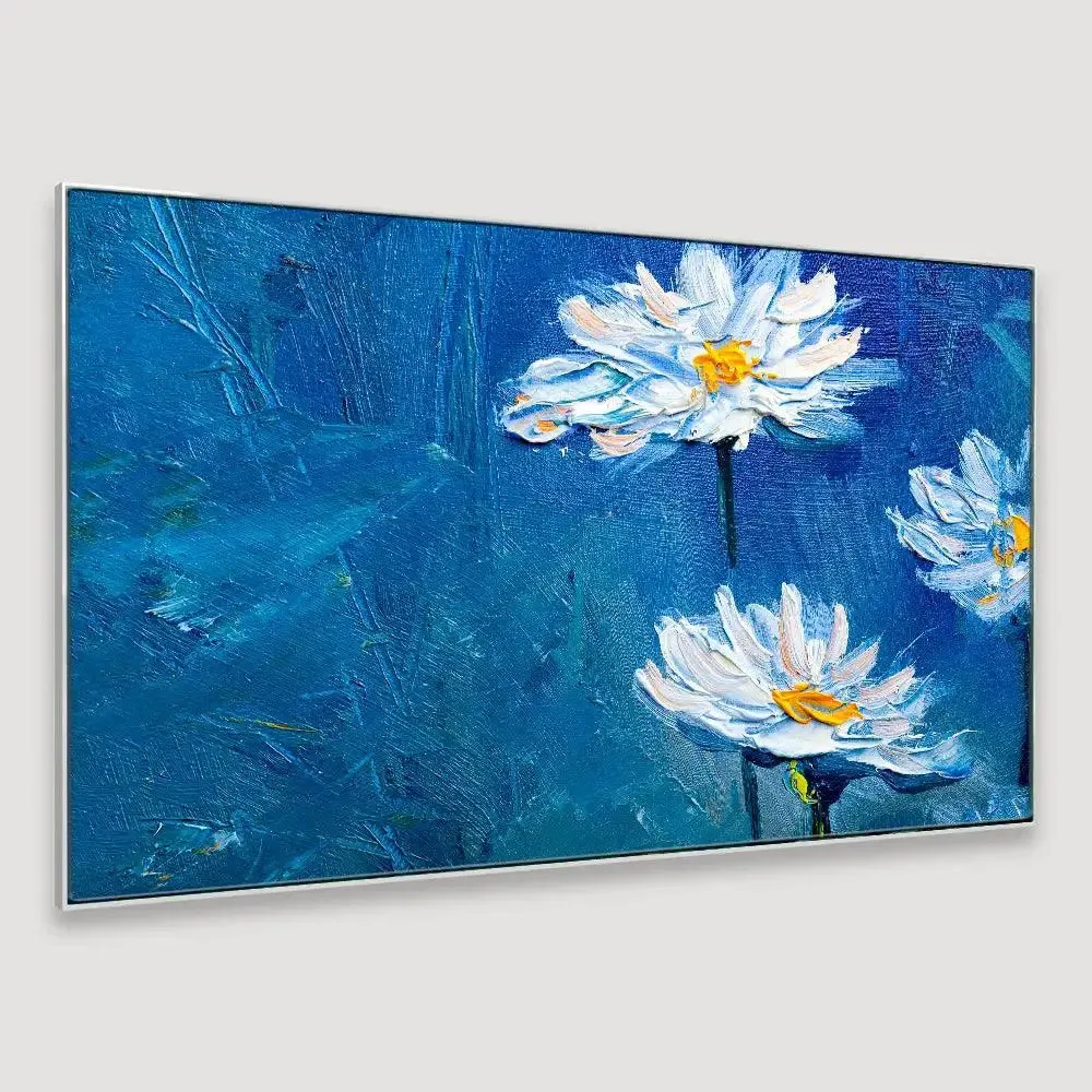 Beautiful Flower Modern Design Canvas Printed Painting With Frame