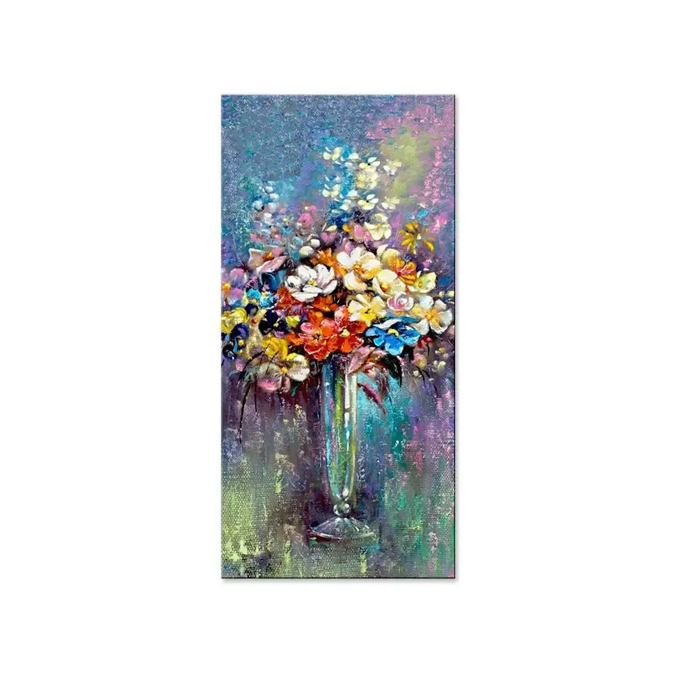 Beautiful Flower Vase Canvas Printed Wall Painting With Frame