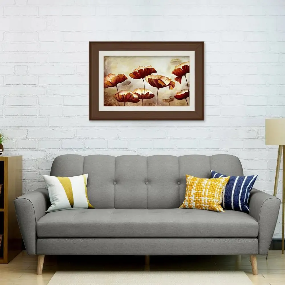 Beautiful Flowers Framed Wall Painting