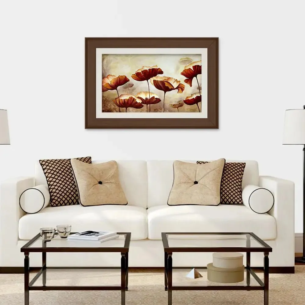 Beautiful Flowers Framed Wall Painting