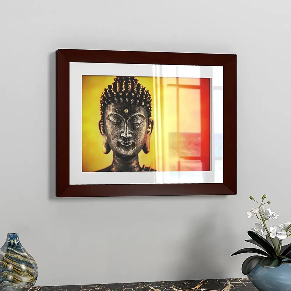 Beautiful Gautam Buddha Spiritual Framed Wall Painting