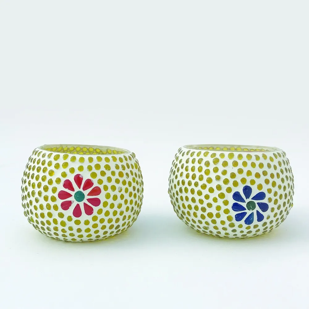 Beautiful Handmade T-light Glass Votive Candle Holder