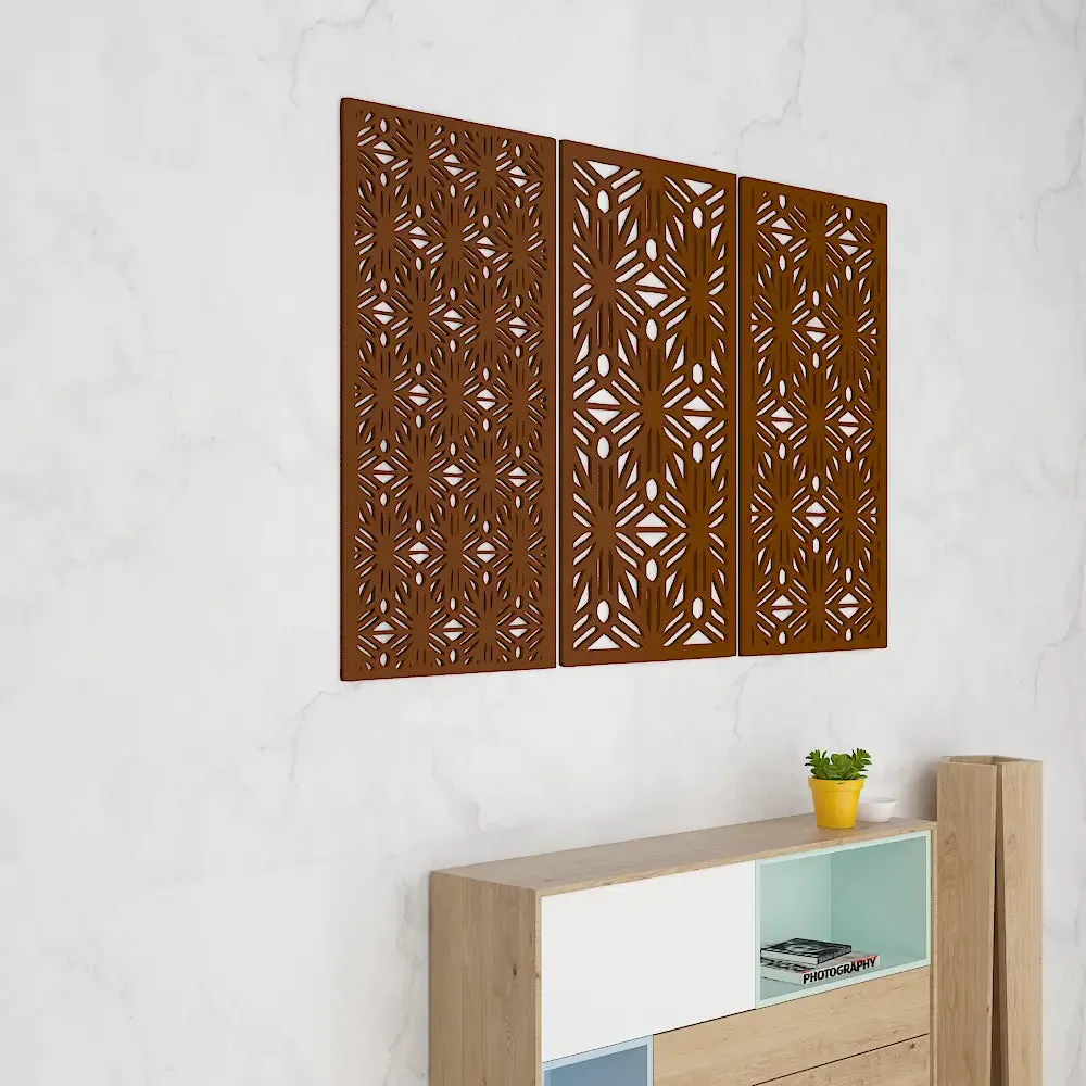 Beautiful jali cutting Design Wooden Wall Hanging Medium(18 inch X 26 inch)