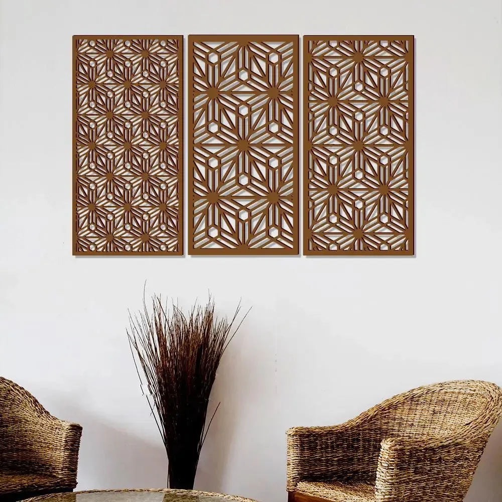 Beautiful jali cutting Design Wooden Wall Hanging Medium(18 inch X 26 inch)