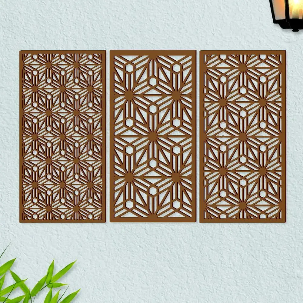 Beautiful jali cutting Design Wooden Wall Hanging Medium(18 inch X 26 inch)