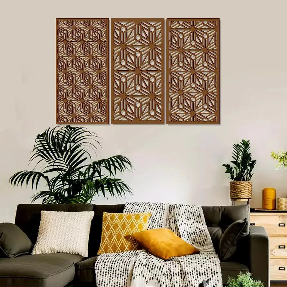 Beautiful jali cutting Design Wooden Wall Hanging Medium(18 inch X 26 inch)