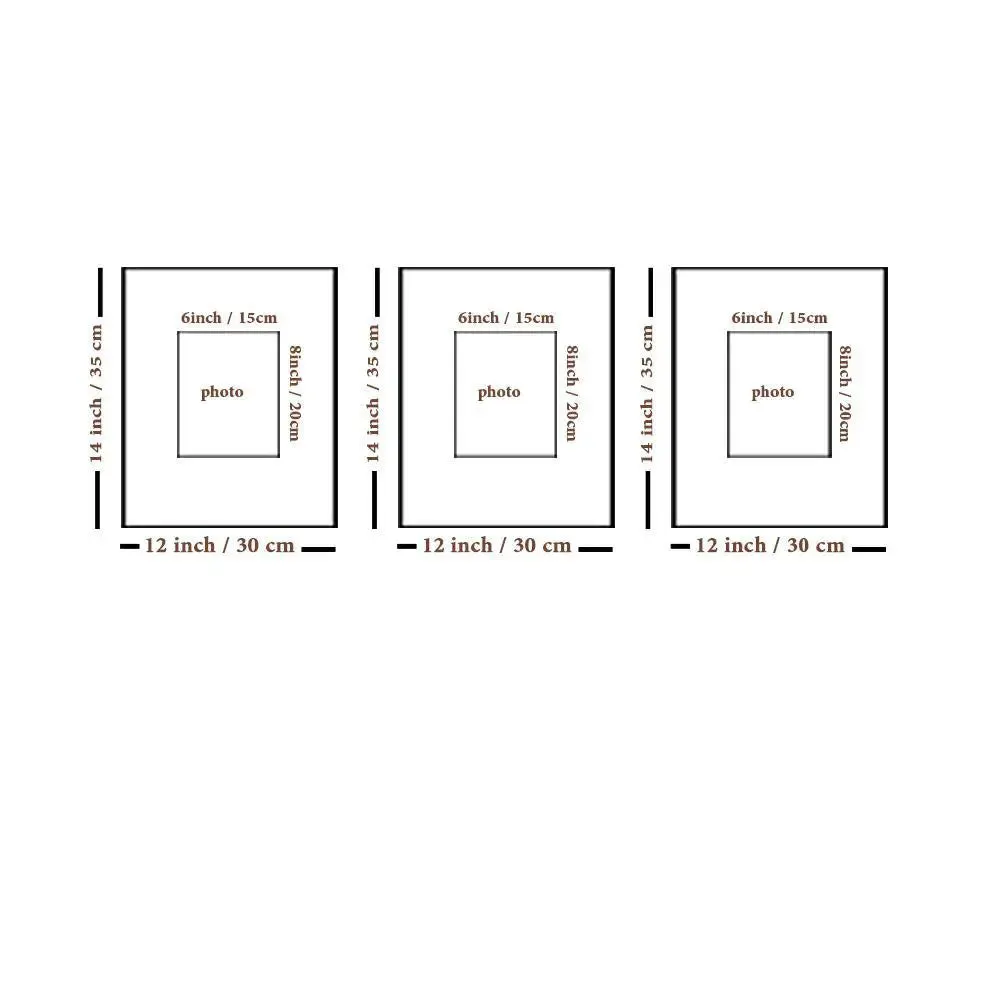 Beautiful Knitting Pattern Canvas Printed Frame Set of 3