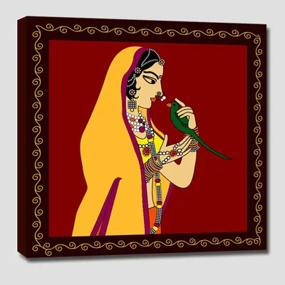 Beautiful Lady Colourful DIY(Do-It-Yourself)/ Paint by numbers canvas painting kit