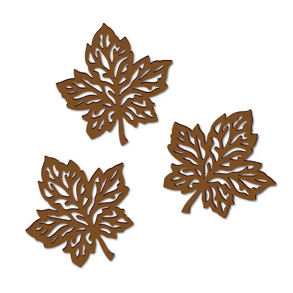 Beautiful Leaf cutting Design Wooden Wall Hanging Medium(17inch X 16 inch)