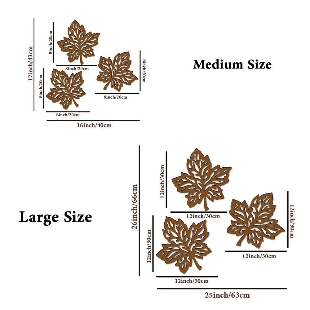 Beautiful Leaf cutting Design Wooden Wall Hanging Medium(17inch X 16 inch)